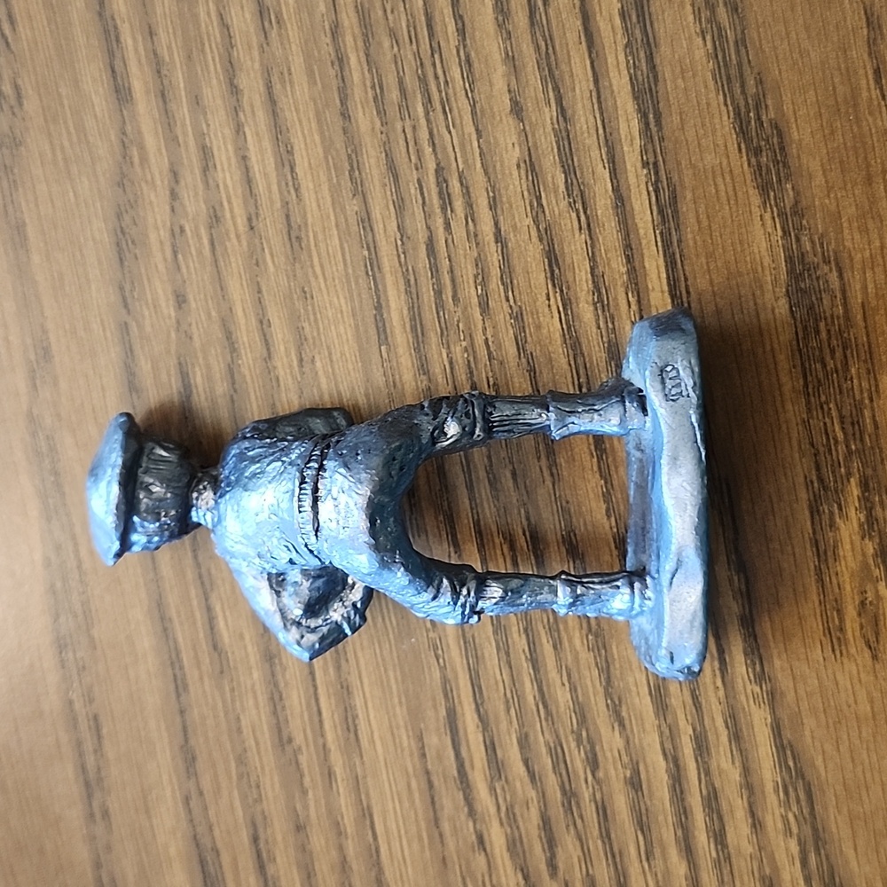 Michael Ricker Pewter Boy With Football - Picture 2 of 4